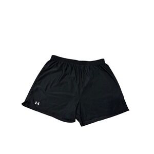 Under Armour Mens Black Athletic Running Shorts HeatGear Training Gym Size L